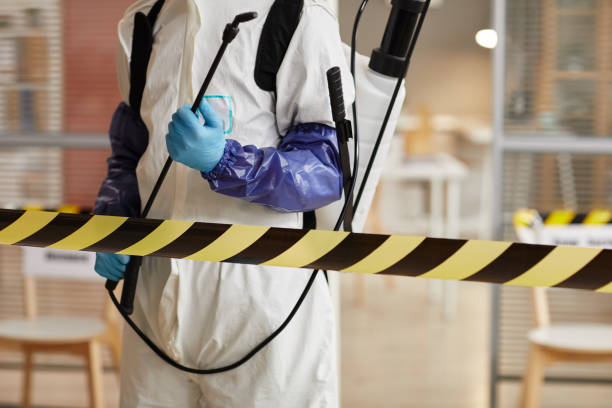 Professional Biohazard Cleanup technician working in Creston, CA